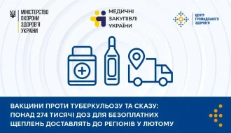 Україна розвозить 189,5 тис. доз вакцини БЦЖ і 85 150 доз проти сказу: коли регіони отримають свої партії?