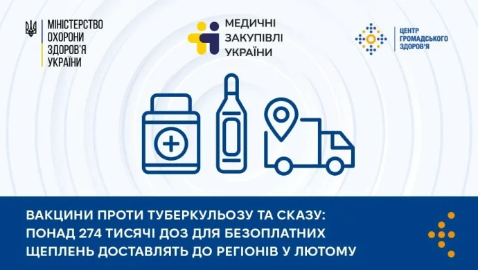 Вакцина БЦЖ вже готується до лютневого розвезення, антирабічна – у дорозі: повний графік поставок і цифри