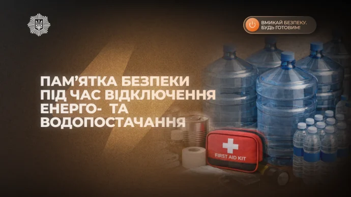 Коли темніє місто: інструкція МВС під час відключень – вода, «тривожна валіза» та зв’язок із 112